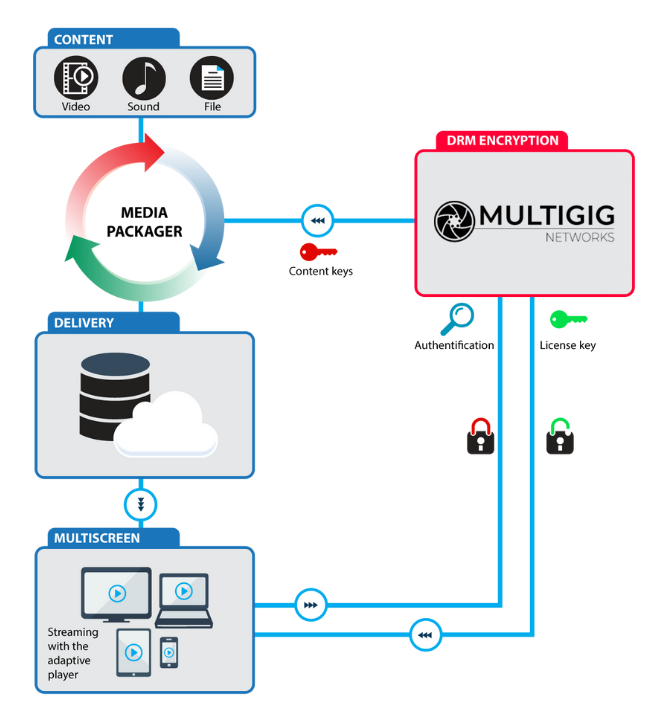 Multigig Networks Video Digital Rights Management